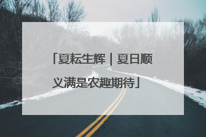 夏耘生辉｜夏日顺义满是农趣期待