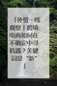 外贸一线观察丨跨境电商如何在不确定中寻机遇？关键词是“新”