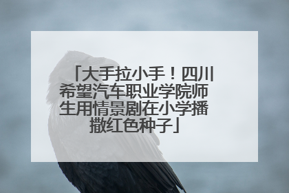 大手拉小手！四川希望汽车职业学院师生用情景剧在小学播撒红色种子