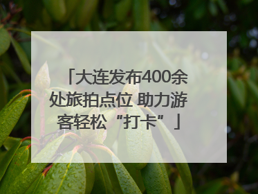 大连发布400余处旅拍点位 助力游客轻松“打卡”
