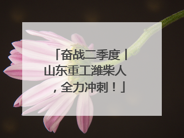 奋战二季度丨山东重工潍柴人，全力冲刺！