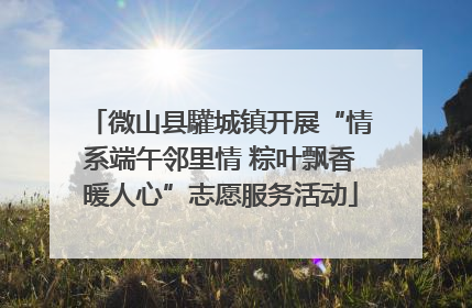 微山县驩城镇开展“情系端午邻里情 粽叶飘香暖人心”志愿服务活动