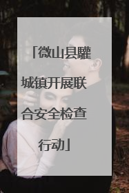 微山县驩城镇开展联合安全检查行动