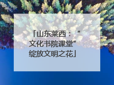 山东莱西：“文化书院课堂”绽放文明之花
