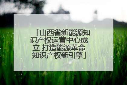 山西省新能源知识产权运营中心成立 打造能源革命知识产权新引擎