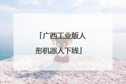 广西工业版人形机器人下线