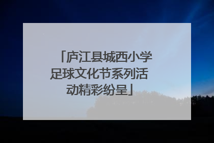 庐江县城西小学足球文化节系列活动精彩纷呈