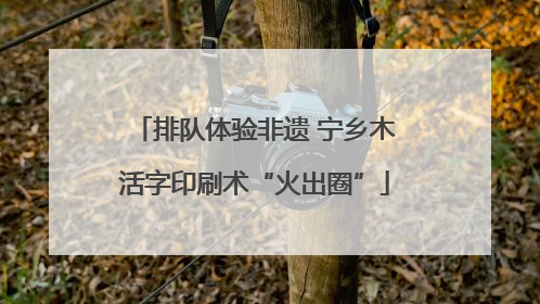 排队体验非遗 宁乡木活字印刷术“火出圈”