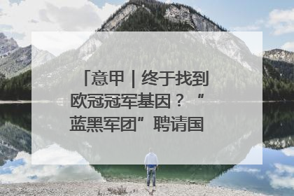 意甲｜终于找到欧冠冠军基因？“蓝黑军团”聘请国米名宿齐沃执教