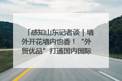 感知山东记者谈｜墙外开花墙内也香！“外贸优品”打通国内国际市场“旋转门”