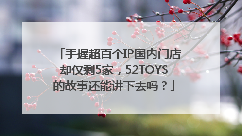 手握超百个IP国内门店却仅剩5家，52TOYS的故事还能讲下去吗？