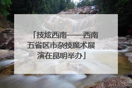 技炫西南——西南五省区市杂技魔术展演在昆明举办