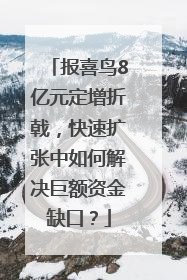 报喜鸟8亿元定增折戟，快速扩张中如何解决巨额资金缺口？