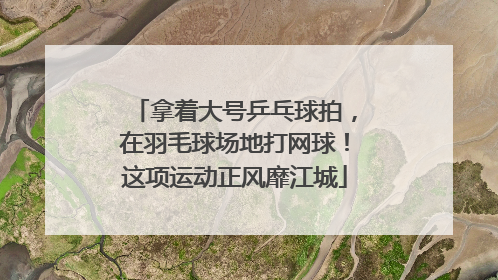 拿着大号乒乓球拍，在羽毛球场地打网球！这项运动正风靡江城
