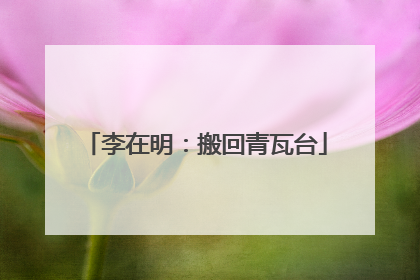 李在明：搬回青瓦台