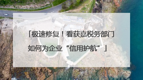 极速修复！看获嘉税务部门如何为企业“信用护航”