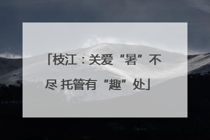 枝江：关爱“暑”不尽 托管有“趣”处