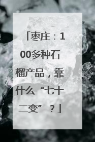 枣庄：100多种石榴产品，靠什么“七十二变”？