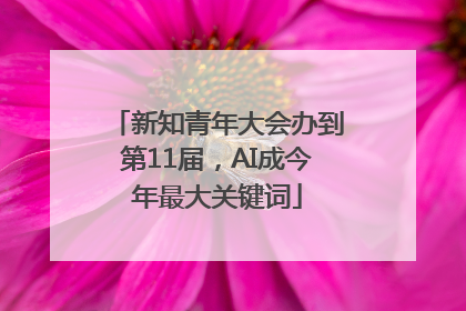 新知青年大会办到第11届，AI成今年最大关键词