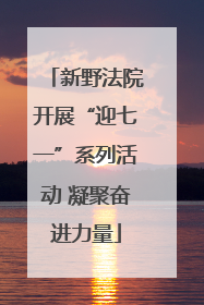 新野法院开展“迎七一”系列活动 凝聚奋进力量