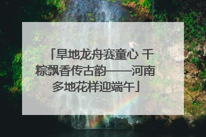 旱地龙舟赛童心 千粽飘香传古韵——河南多地花样迎端午