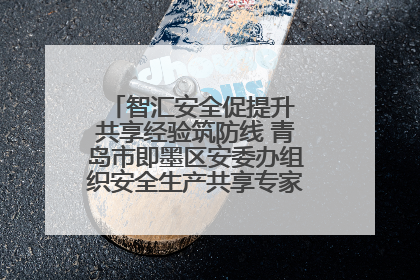 智汇安全促提升 共享经验筑防线 青岛市即墨区安委办组织安全生产共享专家现场观摩学习活动