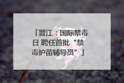 晋江：国际禁毒日 聘任首批“禁毒护苗辅导员”