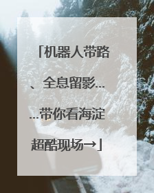 机器人带路、全息留影……带你看海淀超酷现场→