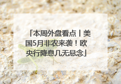 本周外盘看点丨美国5月非农来袭！欧央行降息几无悬念