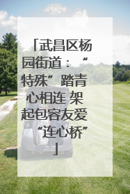 武昌区杨园街道：“特殊”踏青心相连 架起包容友爱“连心桥”