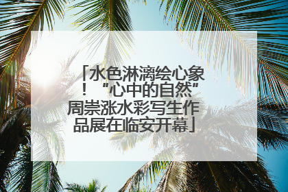 水色淋漓绘心象！“心中的自然”周崇涨水彩写生作品展在临安开幕
