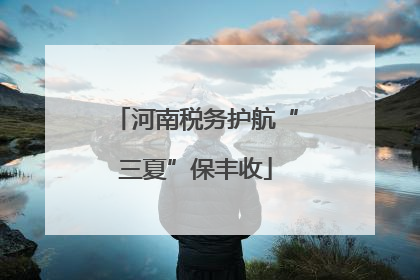 河南税务护航“三夏”保丰收