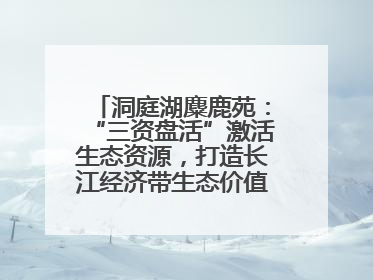 洞庭湖麋鹿苑：“三资盘活”激活生态资源，打造长江经济带生态价值转化新标杆