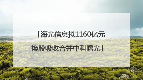 海光信息拟1160亿元换股吸收合并中科曙光