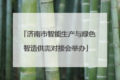 济南市智能生产与绿色智造供需对接会举办
