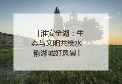 淮安金湖：生态与文明共绘水韵湖城好风景