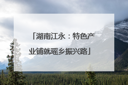 湖南江永：特色产业铺就瑶乡振兴路
