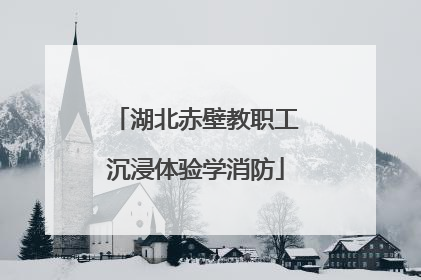 湖北赤壁教职工沉浸体验学消防