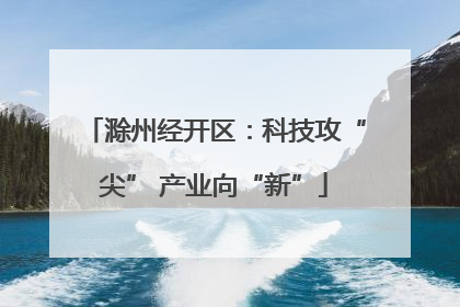滁州经开区：科技攻“尖” 产业向“新”