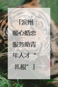 滨州：暖心婚恋服务助青年人才“扎根”