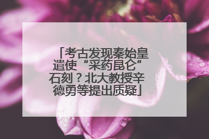考古发现秦始皇遣使“采药昆仑”石刻？北大教授辛德勇等提出质疑
