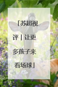 苏超视评︱让更多孩子来看场球