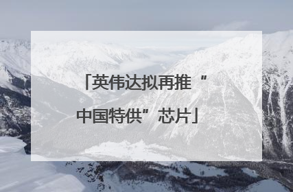 英伟达拟再推“中国特供”芯片