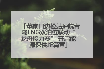 董家口边检站护航青岛LNG双泊位联动“龙舟接力赛” 开启能源保供新篇章