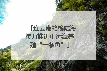 连云港赣榆陆海接力推进中远海养殖“一条鱼”