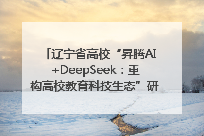 辽宁省高校“昇腾AI+DeepSeek：重构高校教育科技生态”研讨会在沈阳成功举办