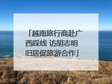 越南旅行商赴广西踩线 访胡志明旧居促旅游合作
