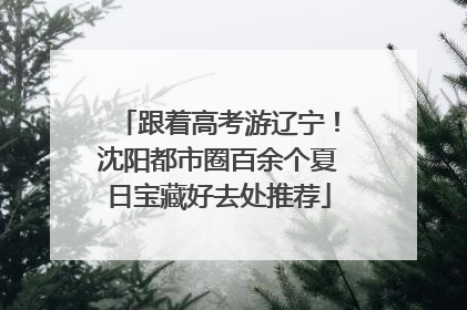 跟着高考游辽宁！沈阳都市圈百余个夏日宝藏好去处推荐