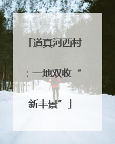 道真河西村：一地双收“新丰景”