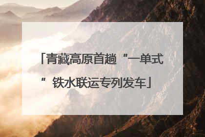 青藏高原首趟“一单式”铁水联运专列发车